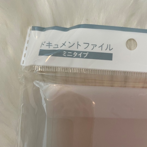 6-Pocket Document File with Index Sticker Paper. Mini Type. Translucent. Pink. - Picture 5 of 9
